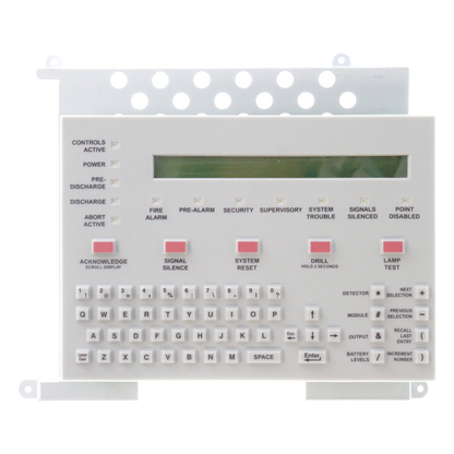 Teclado con Pantalla LCD de 80 Caracteres / Teclado QWERTY Completo / para Paneles NOTIFIER Serie ONYX NFS-320 y NFS2-640