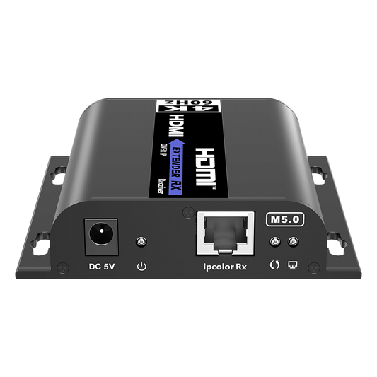 Kit Extensor HDMI | AV sobre IP | Solo Receptor | 4K@60Hz | 120 m | HDMI 2.0 | HDCP 2.2 | 18 Gbps | Conexión 1:1 , 1:N, N:1 , N:N | IR Bidireccional