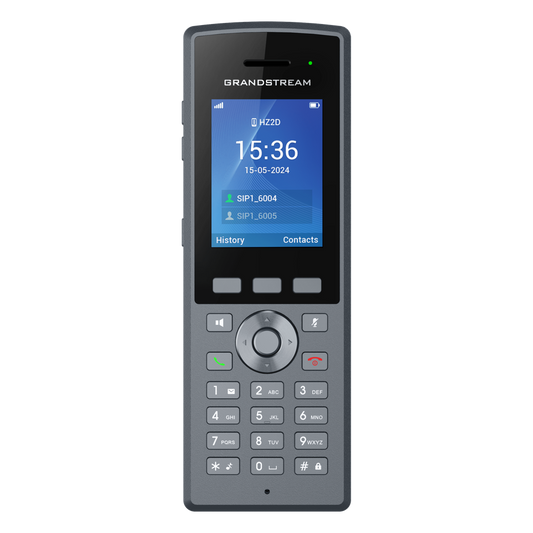 Teléfono Inalámbrico DECT HD Reforzado DP735 / 20 Cuentas SIP / Pantalla TFT LCD 2.4 Pulgadas / Alcance 400 m Exteriores / IP67 / Audio Full HD