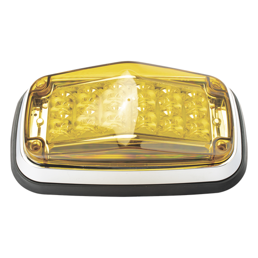 Luz de advertencia 8 X 4", Color Ámbar, IP67, SAE, Ideal para Ambulancias
