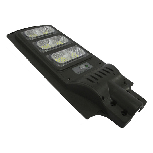 Luminaria con Panel Solar y Sensor de Movimiento de 120 W/ Luz 6 500 K / Dimensiones 625 x 240 mm / Ángulo de Luz 120°.