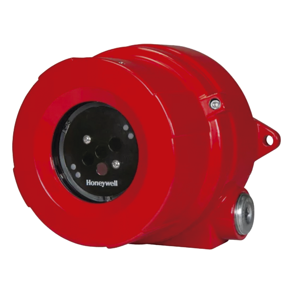 Detector de llama industrial triple infrarrojo IR3 con anillo LED de estado, campo de visión de 90° y alcance hasta 60 m