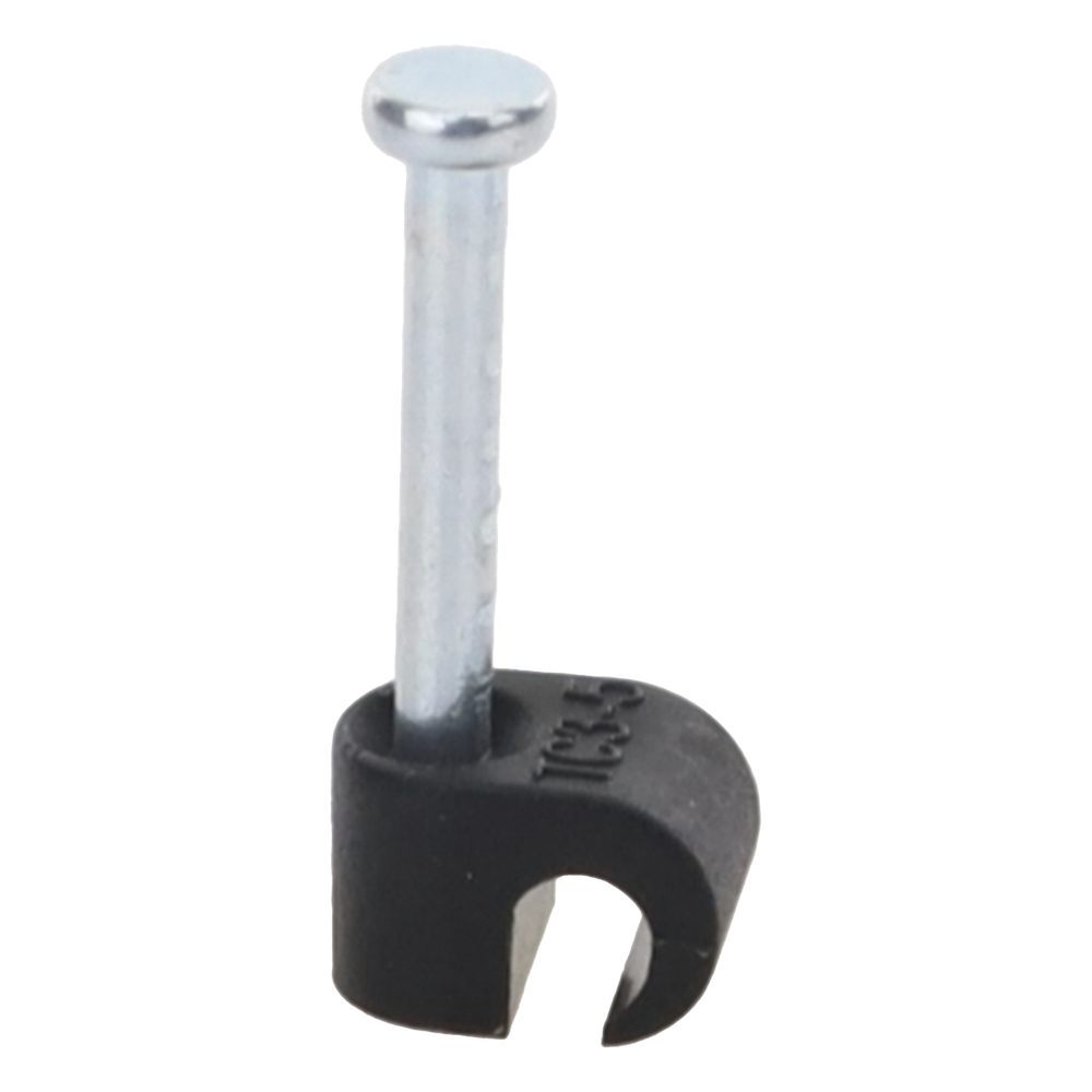 Grapa negra para Fibra óptica redonda de 3 mm (100pzs) (3101-00400)