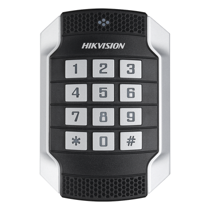 Lector de Tarjetas MIFARE y Contraseñas / Wiegand W26 - W34 y RS-485 / IP65 / IK10 / Estetico y Facil de Utilizar / Indicador LED