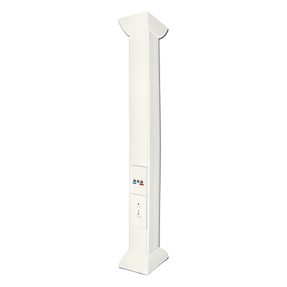 Pole Blanco de 3 Metros (9.84 Pies) para Instalaciones Eléctricas, Voz y Datos, No Incluye Accesorios, Se Venden por Separado los Modelos