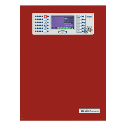 Central de Detección de Incendio Previdia Compact | Sistema Analógico Direccionable | 2 Lazos Hasta 480 puntos en cualquier combinación | Gestión
