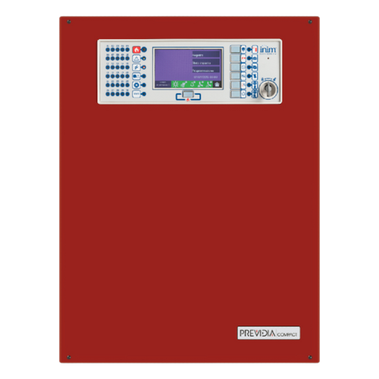 Central de Detección de Incendio Previdia Compact | Sistema Analógico Direccionable | 2 Lazos Hasta 480 puntos en cualquier combinación | Gestión