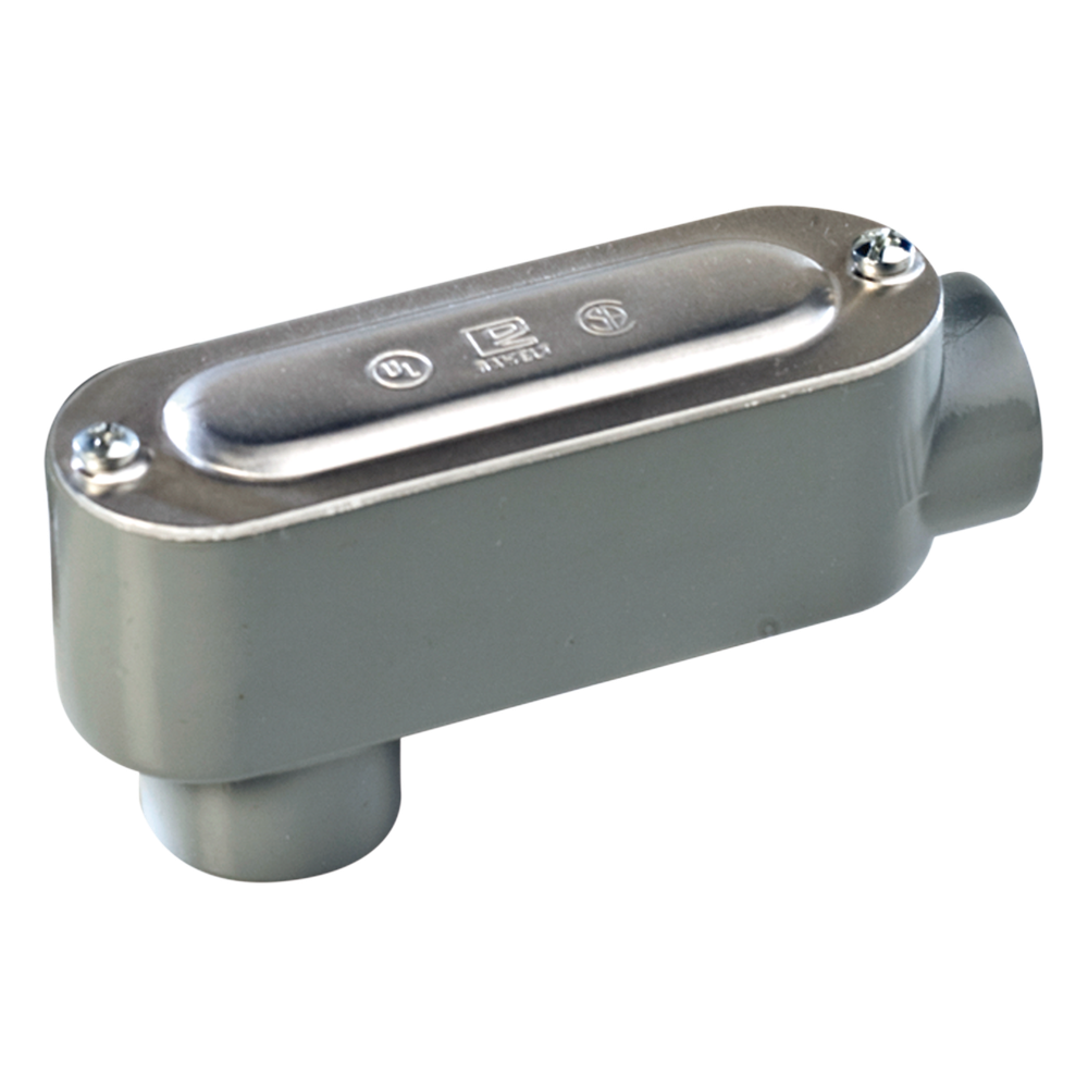 Caja Condulet tipo LB de 1" (25.4 mm) Incluye tapa y tornillos.