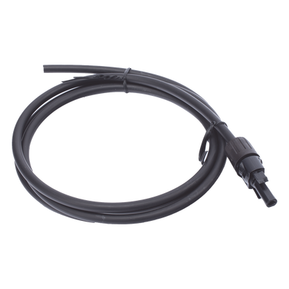 Cable Fotovoltaico 1.5 m, Negro, Calibre 10 AWG con Terminal MC4-H en un Extremo