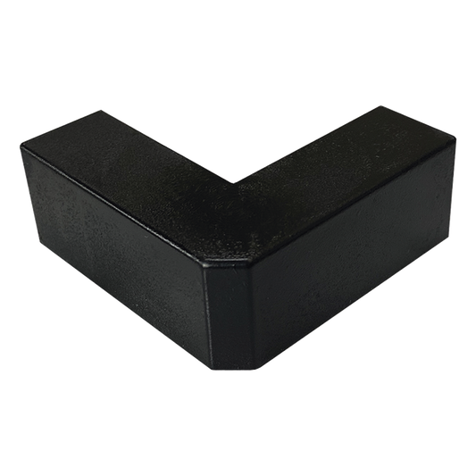 Esquinero Exterior Color Negro de PVC Auto Axtinguible, Para Canaleta TMK-1720-N-CC (5210-02003)