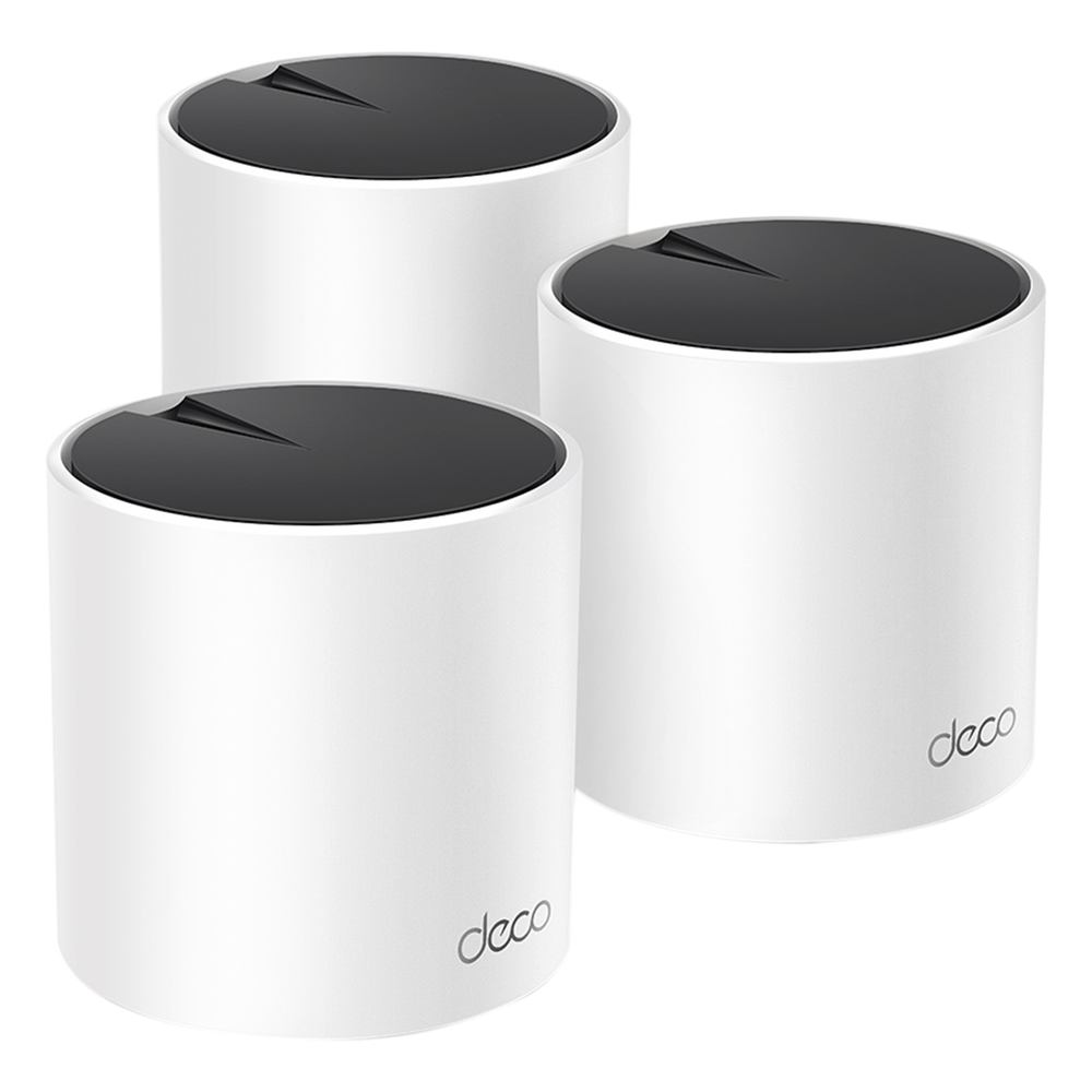 Kit 3 Routers Inalámbricos MESH Interior para Hogar / Doble Banda Wi-Fi 6 AX3000 Mbps / 3 Puerto Gigabit WAN/LAN / 2 Antenas Internas