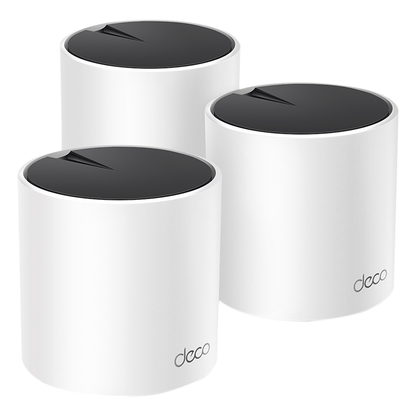 Kit 3 Routers Inalámbricos MESH Interior para Hogar / Doble Banda Wi-Fi 6 AX3000 Mbps / 3 Puerto Gigabit WAN/LAN / 2 Antenas Internas