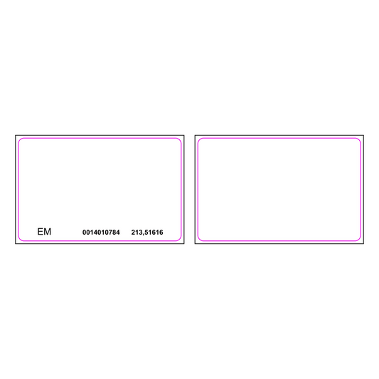 Tarjeta de Proximidad PROX EM 125 Khz / Imprimible Ambos Lados / PVC Blanco / Control de Acceso Hikvision