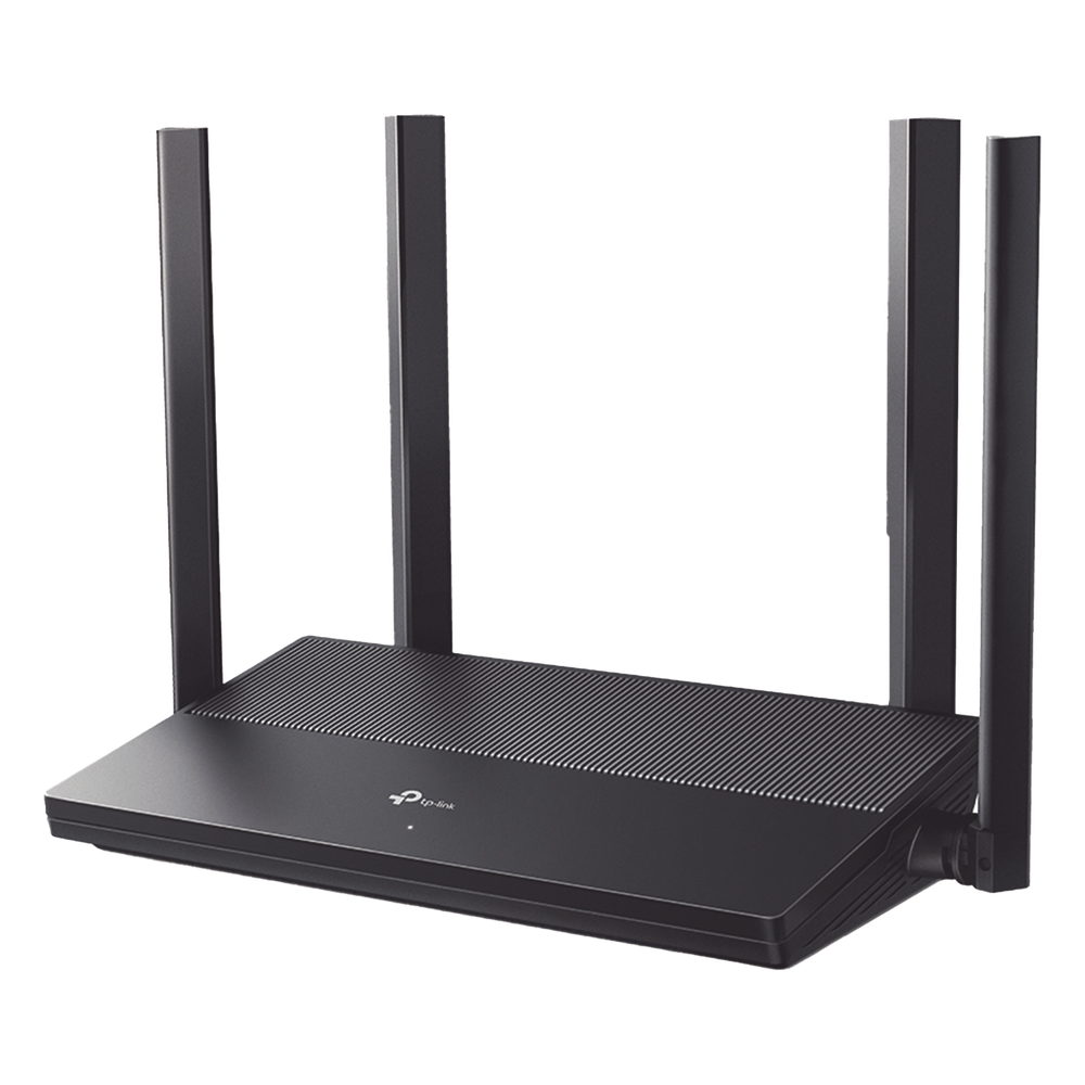 Router WiFi 6 AX 1500 Mbps / MU-MIMO 2X2 y OFDMA / 1 Puerto WAN Gigabit / 3 Puertos LAN Gigabit / Soporta IPV6 y TR-069 / 4 Antenas Beamforming
