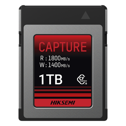 Memoria CFexpress Tipo B / 1 TB / 1800 MB/s Lectura / 1600 MB/s Escritura / Video 8K / PCIe Gen 3×2