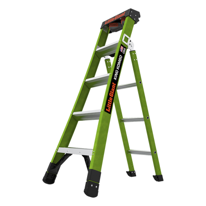Escalera de Tijera 3 en 1 de 1.5 Metros, Fibra de Vidrio (SKU13905-001). Hecha en E.U.A. (Versión 2.0)