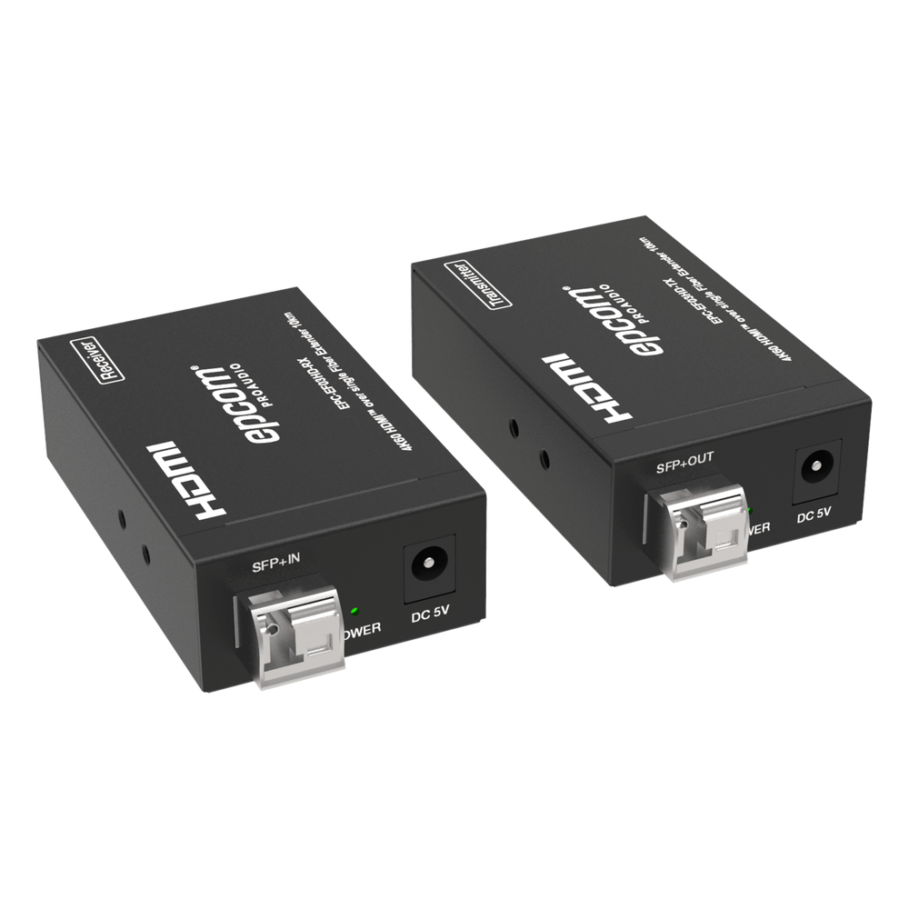Extensor HDMI sobre Fibra Óptica | Resolución 4K2K@60Hz | Monomodo LC | 4:4:4 | Ancho de Banda 18 Gbps | Distancia hasta 10 km | HDCP 2.2 | HDR10+