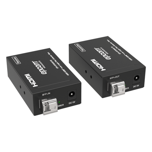 Extensor HDMI sobre Fibra Óptica | Resolución 4K2K@60Hz | Monomodo LC | 4:4:4 | Ancho de Banda 18 Gbps | Distancia hasta 10 km | HDCP 2.2 | HDR10+