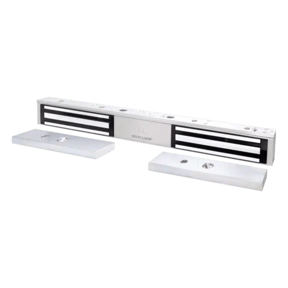 Chapa Magnética Doble 600 Lbs por Lado / Led de Estado / Libre de Magnetismo Residual / Sensor de Adherencia / UL