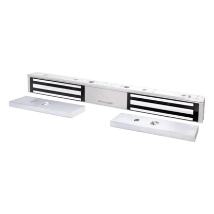 Chapa Magnética Doble 600 Lbs por Lado / Led de Estado / Libre de Magnetismo Residual / Sensor de Adherencia / UL