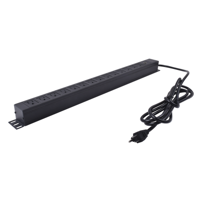 Unidad de Distribución de Energía (PDU) / 14 Tomas / 125 V / Montaje Vertical / Cable 1.90 m (6.2 ft) / Gabinete 650 mm (25.6 in) de Ancho