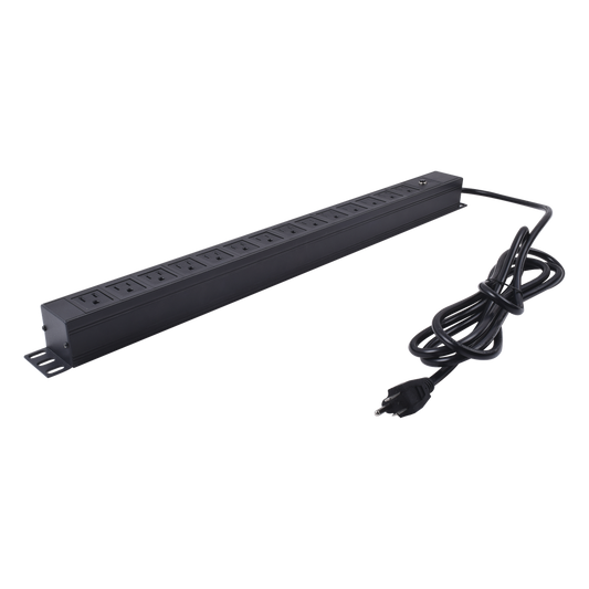 Unidad de Distribución de Energía (PDU) / 14 Tomas / 125 V / Montaje Vertical / Cable 1.90 m (6.2 ft) / Gabinete 650 mm (25.6 in) de Ancho