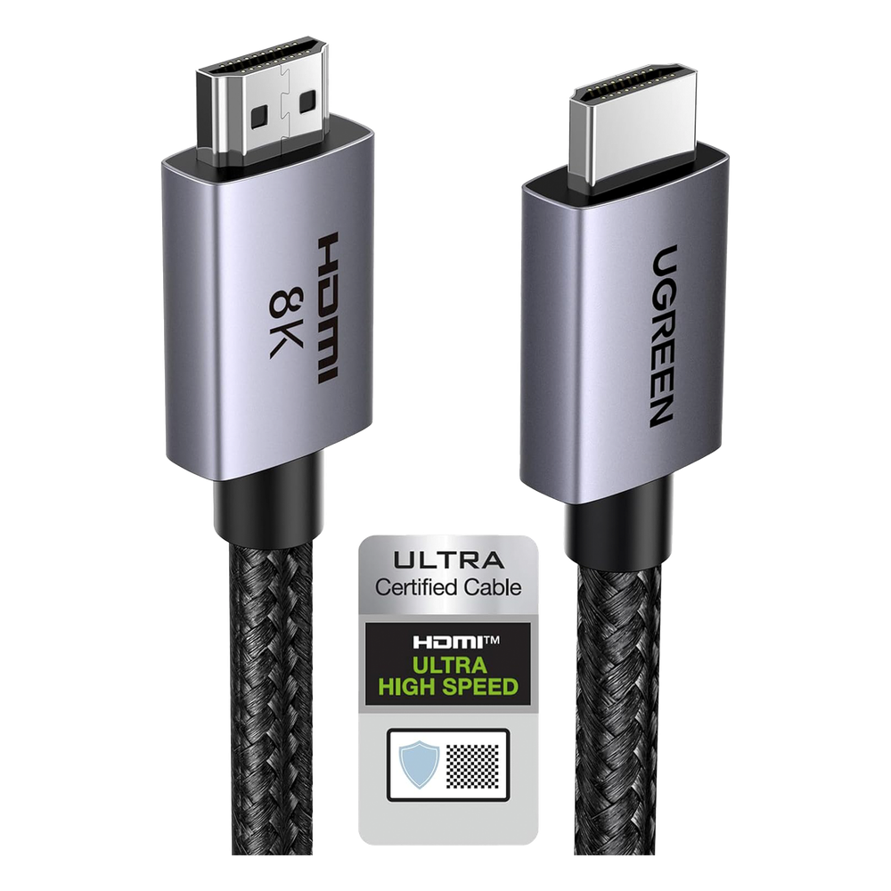 Cable HDMI 2.1 de 8K@60Hz | 2 Metros (6.56 Pies) | 48Gbps | HDR10+ | 3D Inversivo | eARC | Dolby ATMOS | VVR | QMS | QFT | ALLM | 3 Modos de