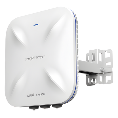 Punto de Acceso Mesh Wi-Fi 6 Industrial para Exterior Omnidireccional 5.95Gbps, MU-MIMO 4x4, 360°, Filtros Anti Interferencia y Auto Optimización con