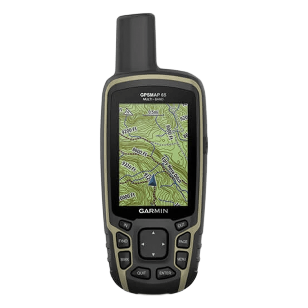 GPS Portátil GPSMAP 65 / con Pantalla a Color / Almacenamiento Interno de Hasta 5,000 Puntos / Memoria Interna de 16 GB / Resistente al Agua IPX7