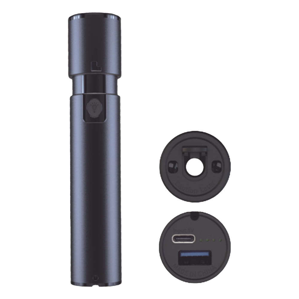 Localizador Visual de Fallos (VFL) / Para Conectores SC, FC, ST / Hasta 8-10 km de Distancia / Recargable por Puerto USB