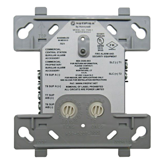 Módulo monitor direccionable para detectores de humo convencionales de dos hilos, con tecnología FlashScan y CLIP de NOTIFIER