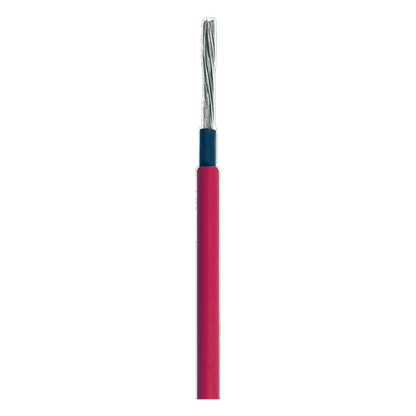 Cable Fotovoltaico Rojo / Cobre Estañado / 6 mm² (10 AWG) / 2000V / Rollo 50m / UL 4703 y TUV