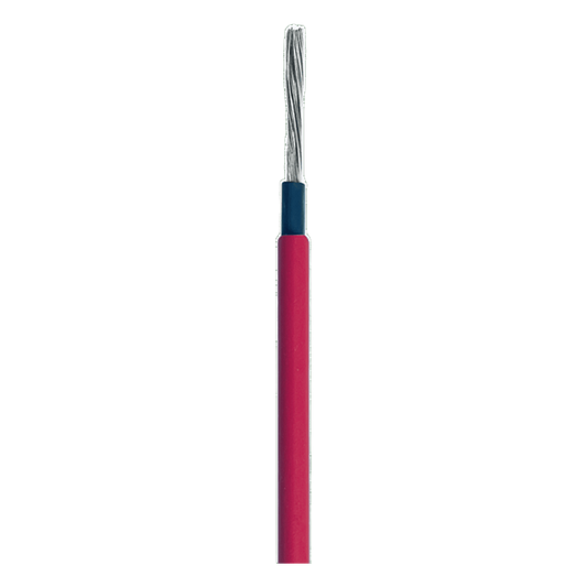 Cable Fotovoltaico Rojo / Cobre Estañado / 6 mm² (10 AWG) / 2000V / Rollo 50m / UL 4703 y TUV
