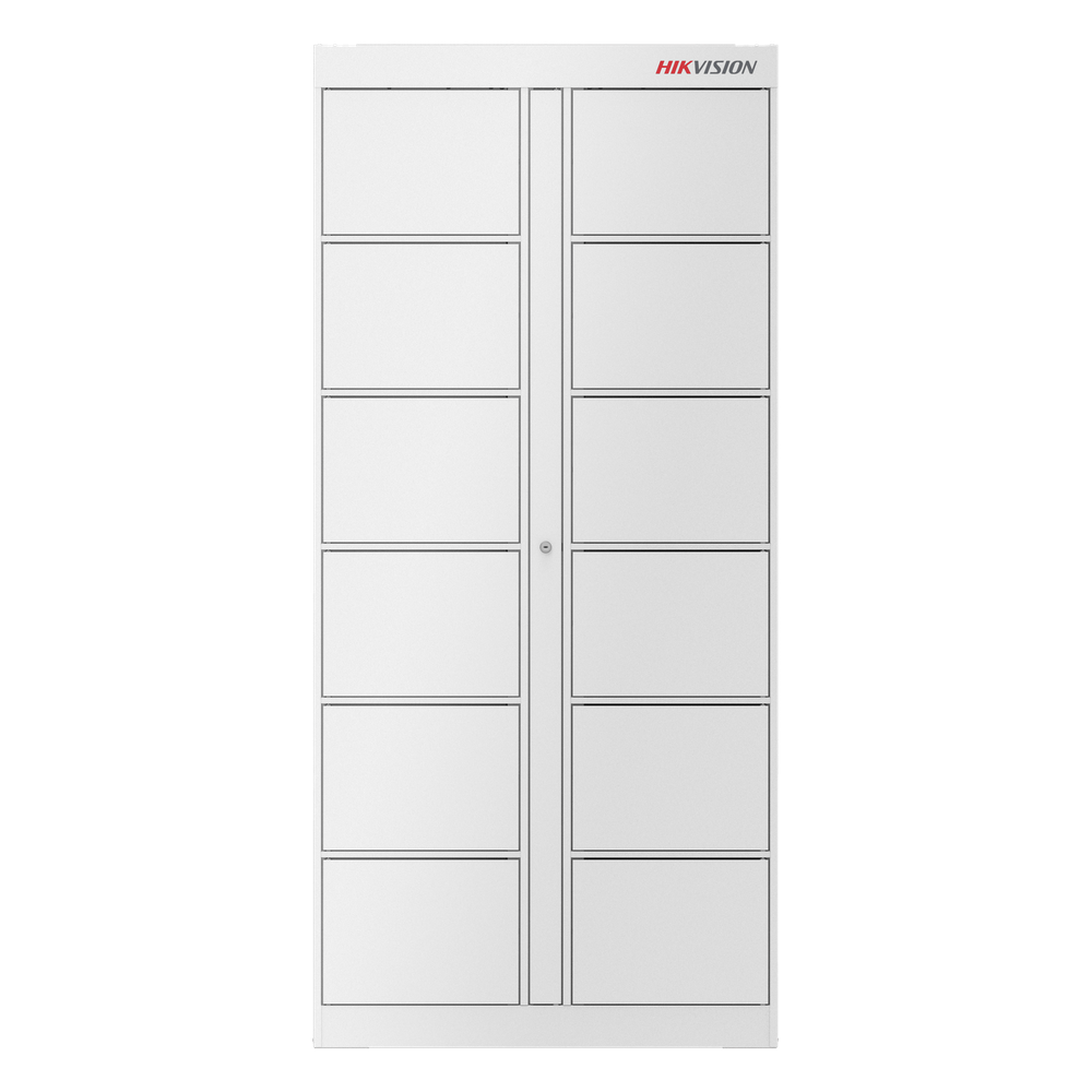 Locker Inteligente de Expansión con 12 Espacios / Requiere Locker Maestro DS-KLM28-12 / Comunicación RS485 / Hasta 16 Lockers de Expansión