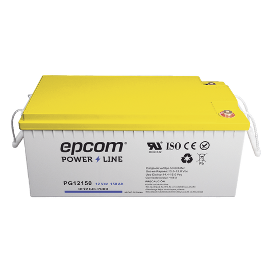Batería GEL Puro OPzV Ciclo Profundo / 12 Vcc / 150 Ah / Aplicaciones Fotovoltaicas y de Respaldo