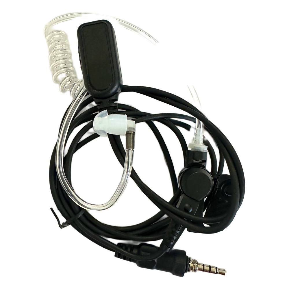Micrófono Audífono de Solapa Para Radio Marino TXM52 / Tubo Acústico Transparente / 2 Cables / Audio Nítido en Transmisión y Recepción
