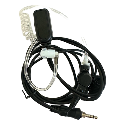 Micrófono Audífono de Solapa Para Radio Marino TXM52 / Tubo Acústico Transparente / 2 Cables / Audio Nítido en Transmisión y Recepción