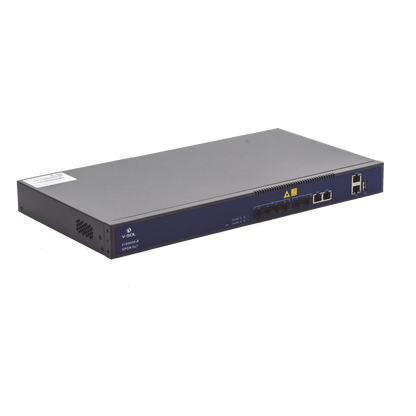 OLT de 4 puertos GPON con 4 puertos Uplink (2 puertos Gigabit Ethernet + 2 Puertos SFP+) , hasta 512 ONUS,