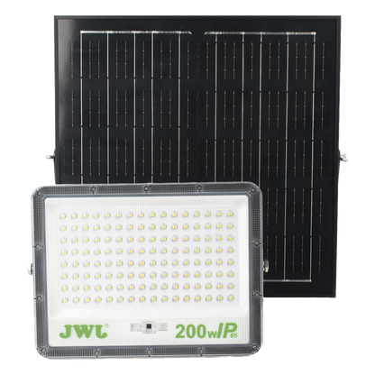 Reflector de 200 W con Panel Solar / Batería 3.2 V CD / T.C.C. 6 500 K / IP65.