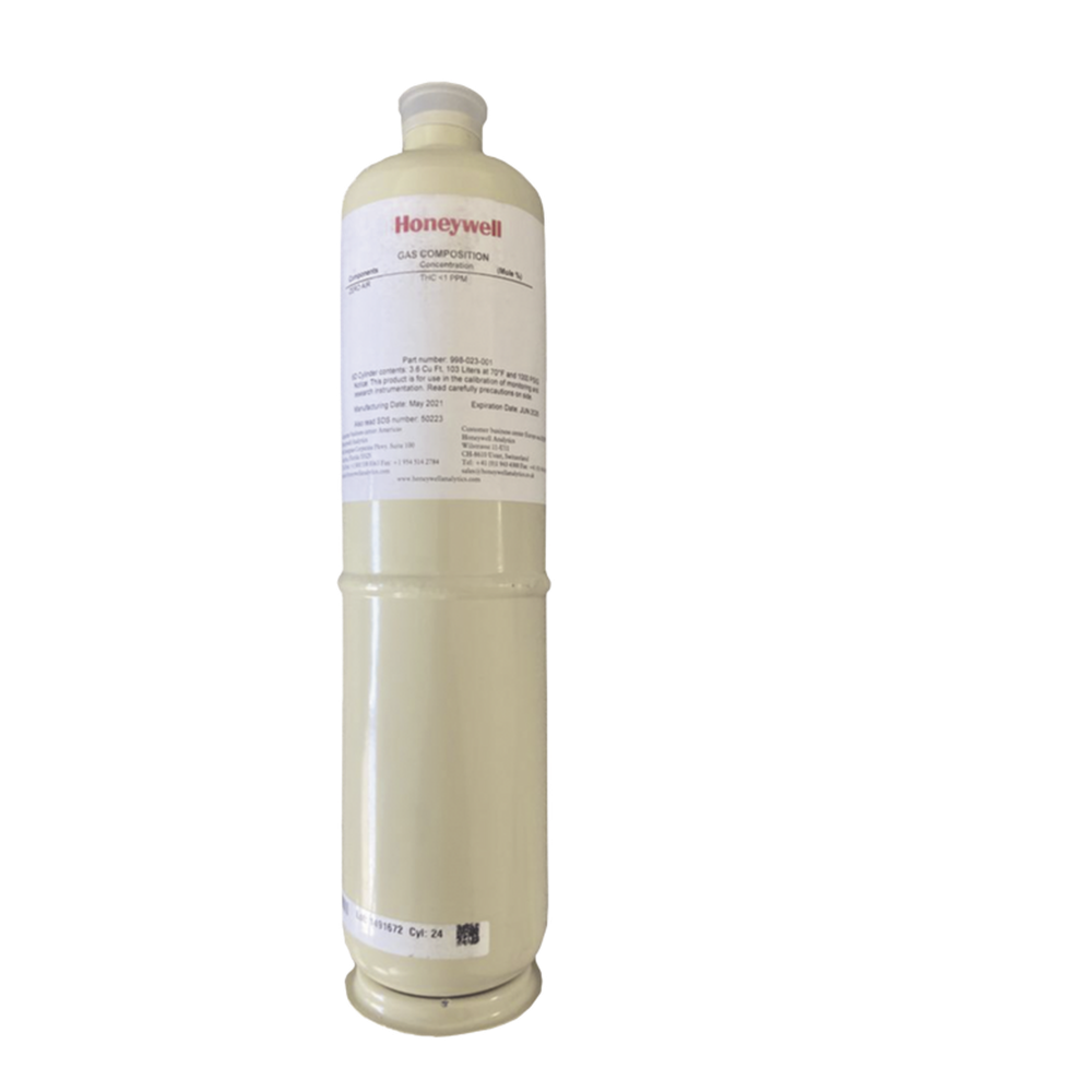 Cilindro de gas de calibración de hidrógeno en aire, concentración 50% LEL, para detectores de gases combustibles series XNX, XCD y S3K