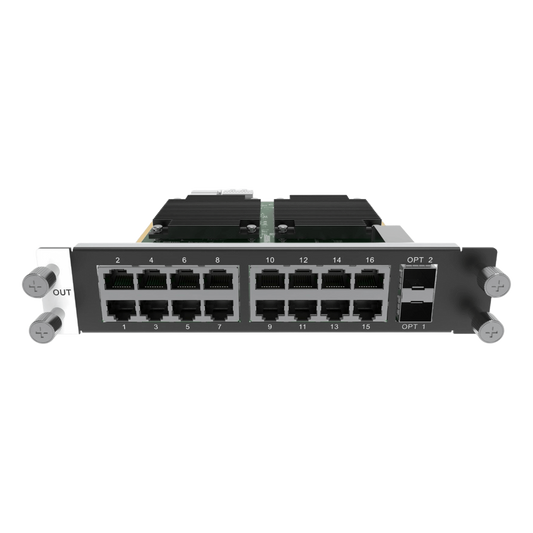 Tarjeta de salida de 16 puertos RJ45 + 2 Puertos STP