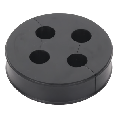 Inserto de Caucho de 4" Con Cuatro Orificios para Cable de 3/8 in