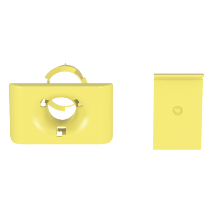 Accesorio de Salida a Tubo De 1.5 in (38 mm), Para Canaletas FiberRunner 4X4, 6X4, o 12X4, Color Amarillo