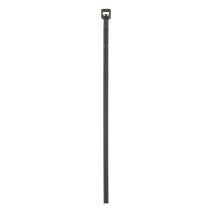 Cincho de Nylon 6.6 de Bloqueo, 203 mm largo x 2.5mm ancho, Color Negro, Exterior Resistente a Rayos UV, Paquete de 100pz