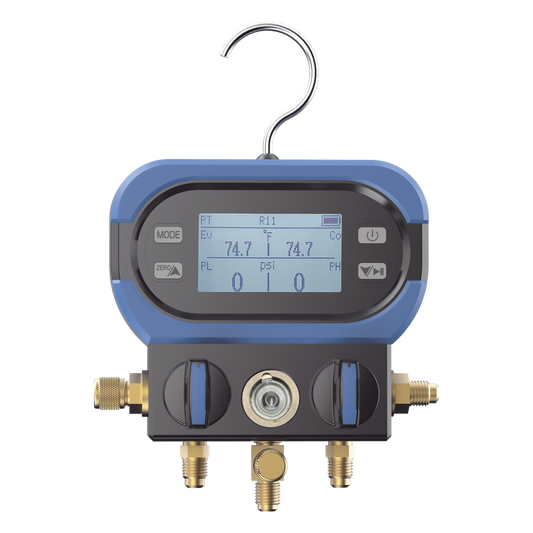Manifold Digital DMAA 2 Válvulas / Sensor Digital Alta Precisión / Pantalla LCD Retroiluminada / Rango -14 a 800 psi (55 bar) / Compatibilidad