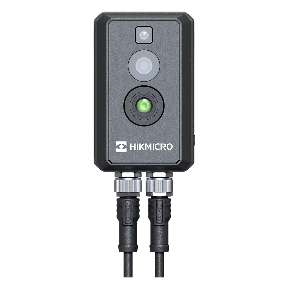 (HIKMICRO) Cubo IP Bi-Espectral / Térmica (256 X 192 / 2.1 mm) + Óptica (4 MP / 1.4 mm) / Rango: -20°C a 550°C / ±2°C Margen / PoE / IP67 / Ideal