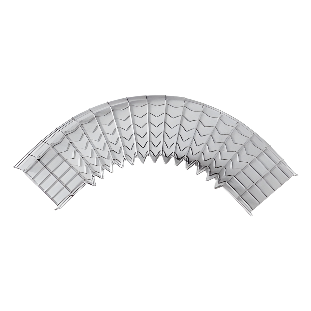 Curva Pre-Fabricada Horizontal de 90° con medidas de 33 mm de Peralte y 100 mm Ancho (33/100 mm)