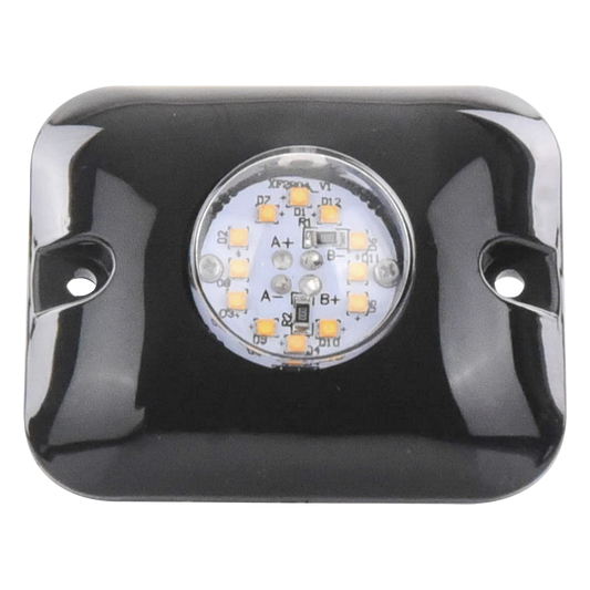 Luz Oculta Ultra Brillante con 12 LED, Color Ambar