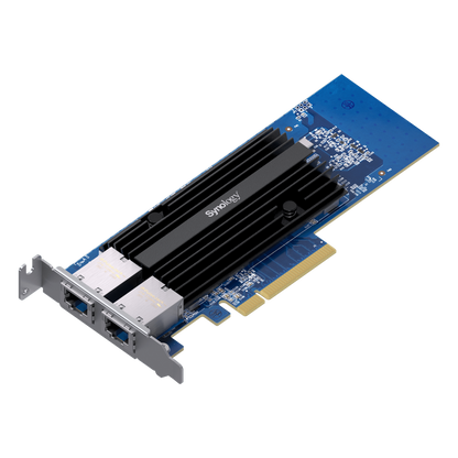 Adaptador de Red Synology E10G30-T2 | Doble Puerto 10 GbE | PCIe 3.0 x8 | Compatible con Synology | Link Aggregation.