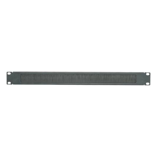 Tapa Ciega para Rack de 19in, Tipo Cepillo de Nylon, para Paso de Cables y Mejor Manejo Térmico, Color Negro, 1 UR
